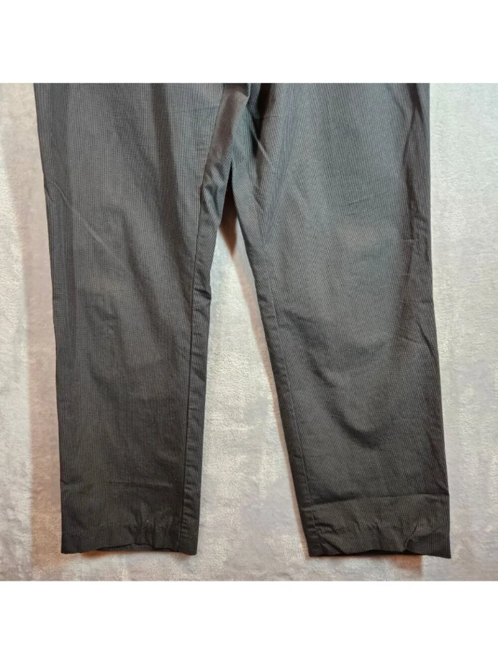 Banana Republic Tailored Slim Fit Mens Dress Pants 36x34 Gray Micro Houndstooth